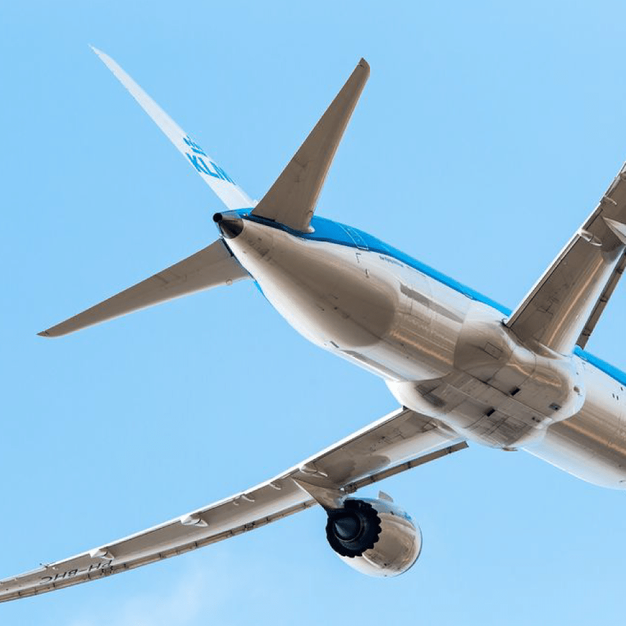 KLM Flieger beim Abheben